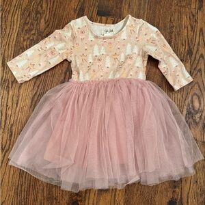Pink Tulle Kids Christmas Dress